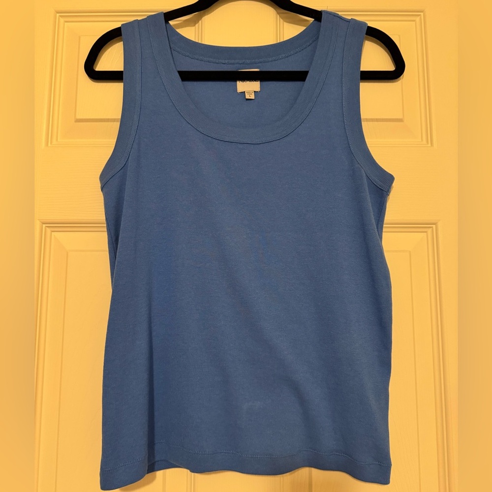 Women’s NIC+ZOE Ribbed Scoop Neck Sleeveless Tank Top Size L